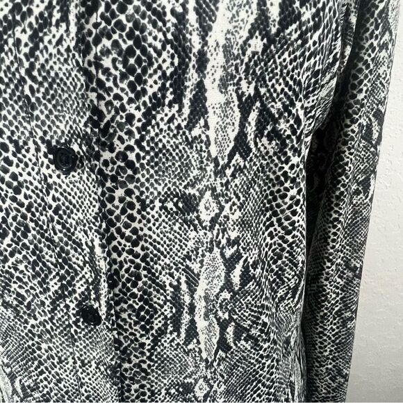 Norma Kamali Snake Print Jersey Knit Dress Women’s Size Small - Picture 2 of 8